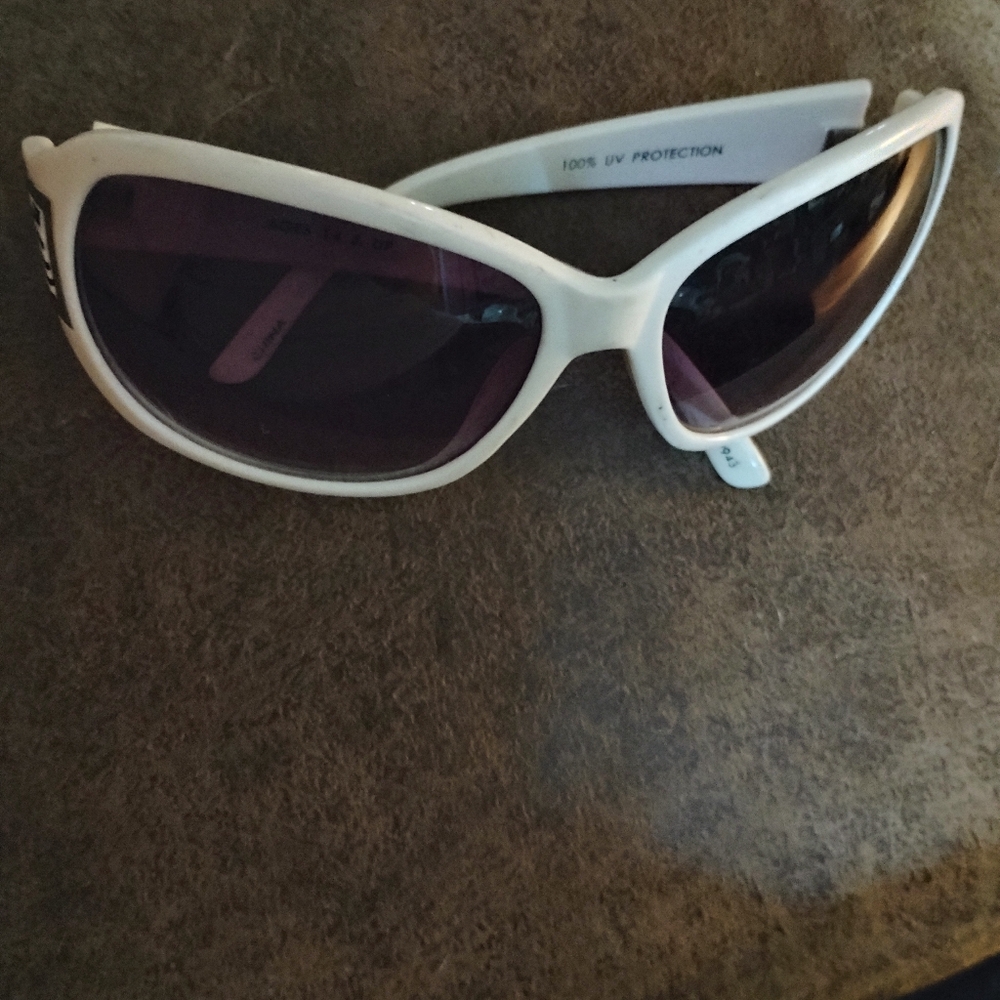 White Oversized Sunglasses